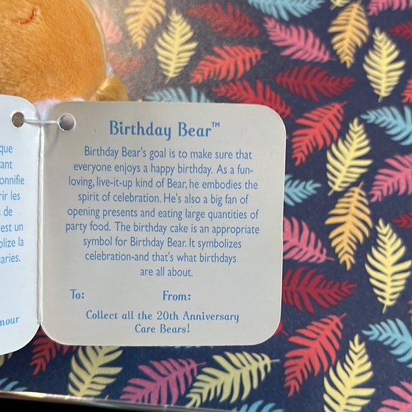 NWT / Care Bears Birthday Bear Rare - Picture 5 of 6